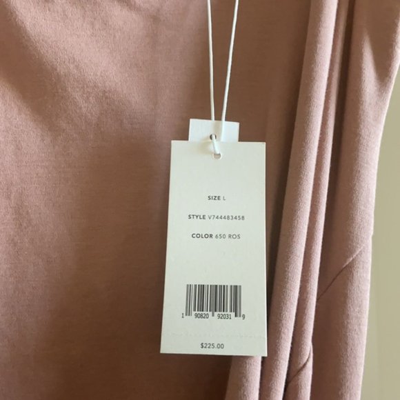 NEW VINCE Rose Sleeveless Faux Wrap Dress L - Picture 3 of 4